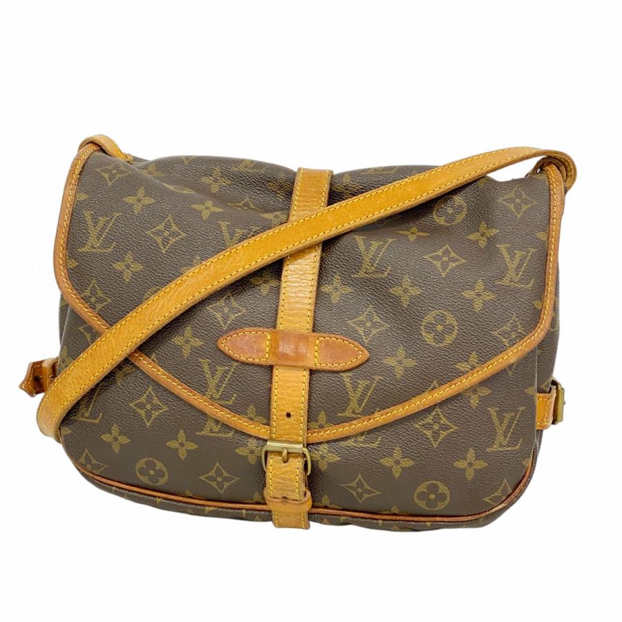 ★最終価格【5od4328】ルイヴィトン ショルダーバッグ モノグラム ソミュール30 M42256 ブラウン【中古】レディース LOUIS VUITTON（ルイ・ヴィトン） 【6ab1169】ルイヴィトン ショルダー