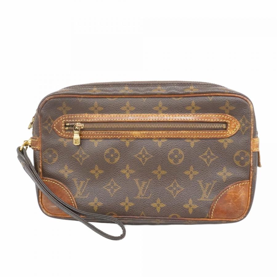【5pa0674】ルイヴィトン クラッチバッグ モノグラム マルリードラゴンヌGM M51825 ブラウン【中古】メンズ LOUIS VUITTON（ルイ・ヴィトン） 【6ab1176】ルイヴィトン クラッチ