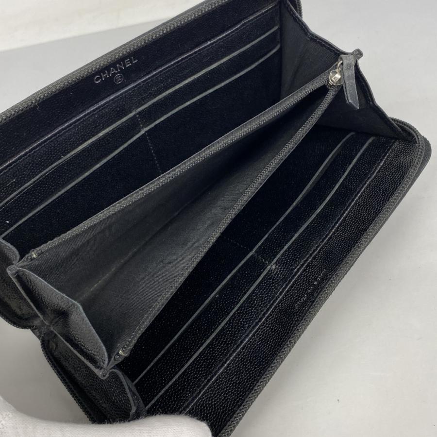 CHANEL（シャネル） 【6ac2592-k】シャネル 長財布 キャビアスキン