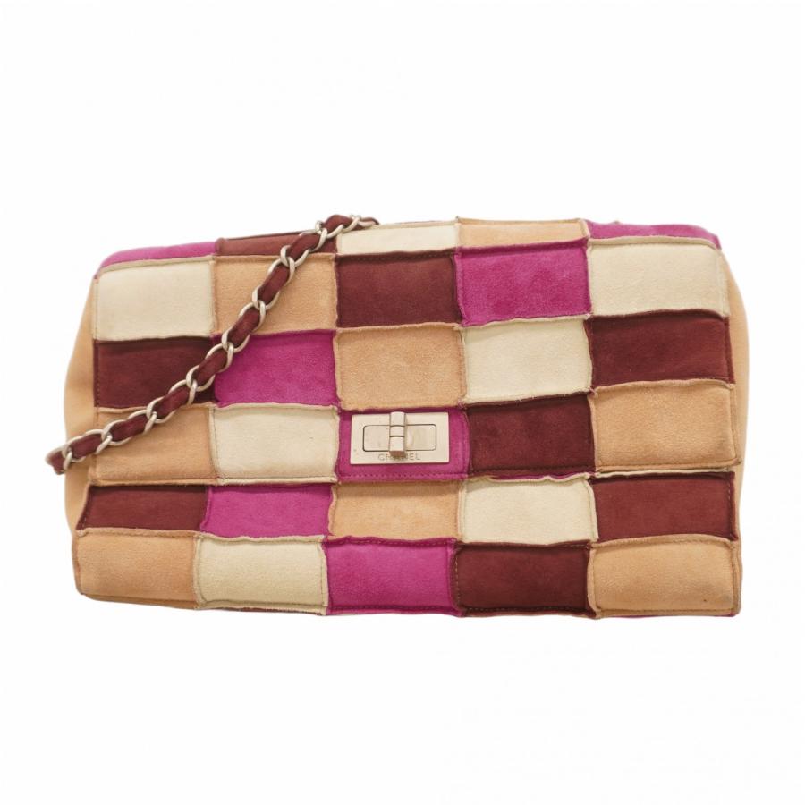 CHANEL シャネル ショルダーバッグ チョコバー ピアノバッグ レッド系 CHANEL シャネル ショルダーバッグ チョコバー ピアノバッグ レッド系