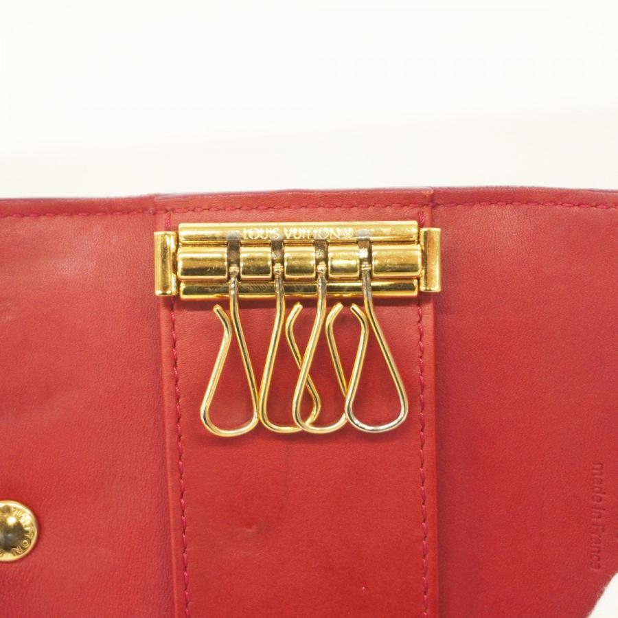 鑑定済 ルイヴィトン ヴェルニ ポムダムール キーケース4連 LOUIS VUITTON - 鑑定済 ルイヴィトン ヴェルニ 人気 ポムダムール