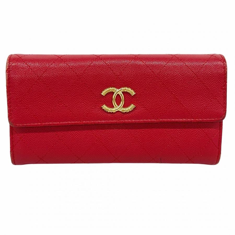CHANEL（シャネル） 【6ad3627】シャネル 長財布 マトラッセ キャビア