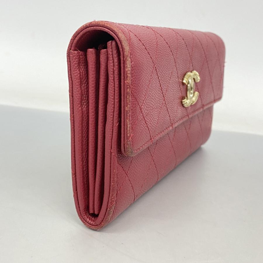 CHANEL（シャネル） 【6ad3627】シャネル 長財布 マトラッセ キャビア