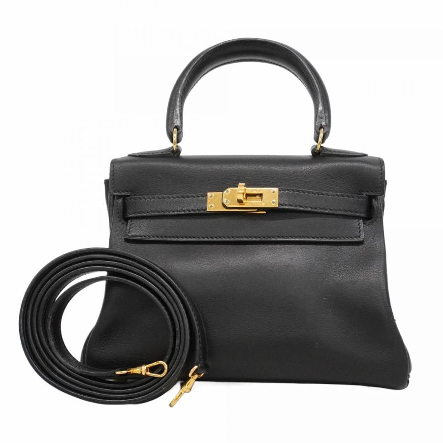 HERMES ブラック ハンドバッグ HERMES（エルメス） 【6ad4410】エルメス ハンドバッグ ミニケリー