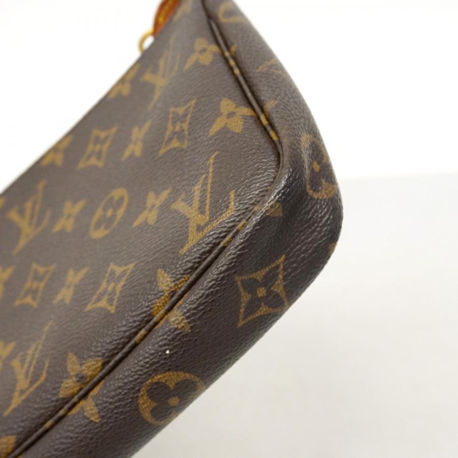 LOUIS VUITTON ポーチ モノグラム ポシェット アクセソワール 茶 LOUIS VUITTON（ルイ・ヴィトン） 良品 モノグラム ポシェット アクセ