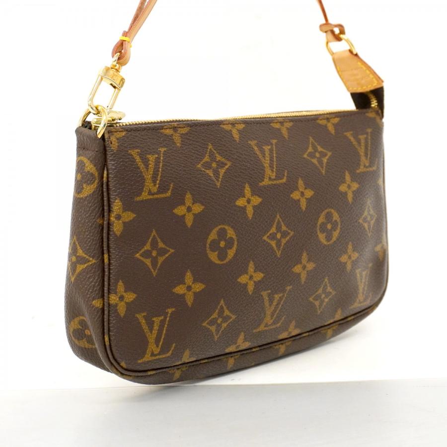 LOUIS VUITTON ポーチ モノグラム ポシェット アクセソワール 茶 LOUIS VUITTON（ルイ・ヴィトン） 【6ad4558】ルイヴィトン ポーチ