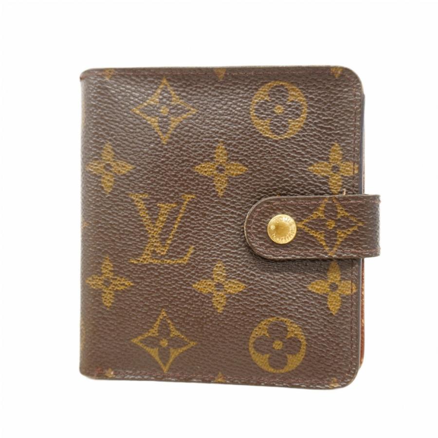 ルイヴィトン コンパクトジップ モノグラム 二つ折り財布 ブラウン レディース LOUIS VUITTON（ルイ・ヴィトン） 【6ad4685】ルイヴィトン 財布