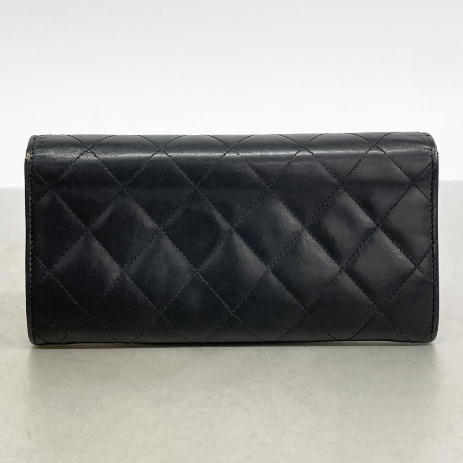 ルー　CHANEL ブラック 長財布 キルティング　ラムスキン ルー様専用 CHANEL ブラック 長財布 キルティング ラムスキン シャネル