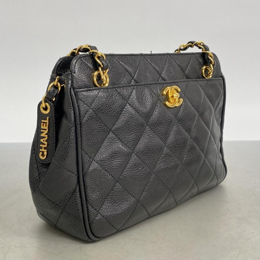 t*マ様 【箱＆ケース付】CHANEL キャビア　ブラック レザー キルティング t マ様 箱 ケ ス付 CHANEL キャビア ブラック レザ キルティング 本棚