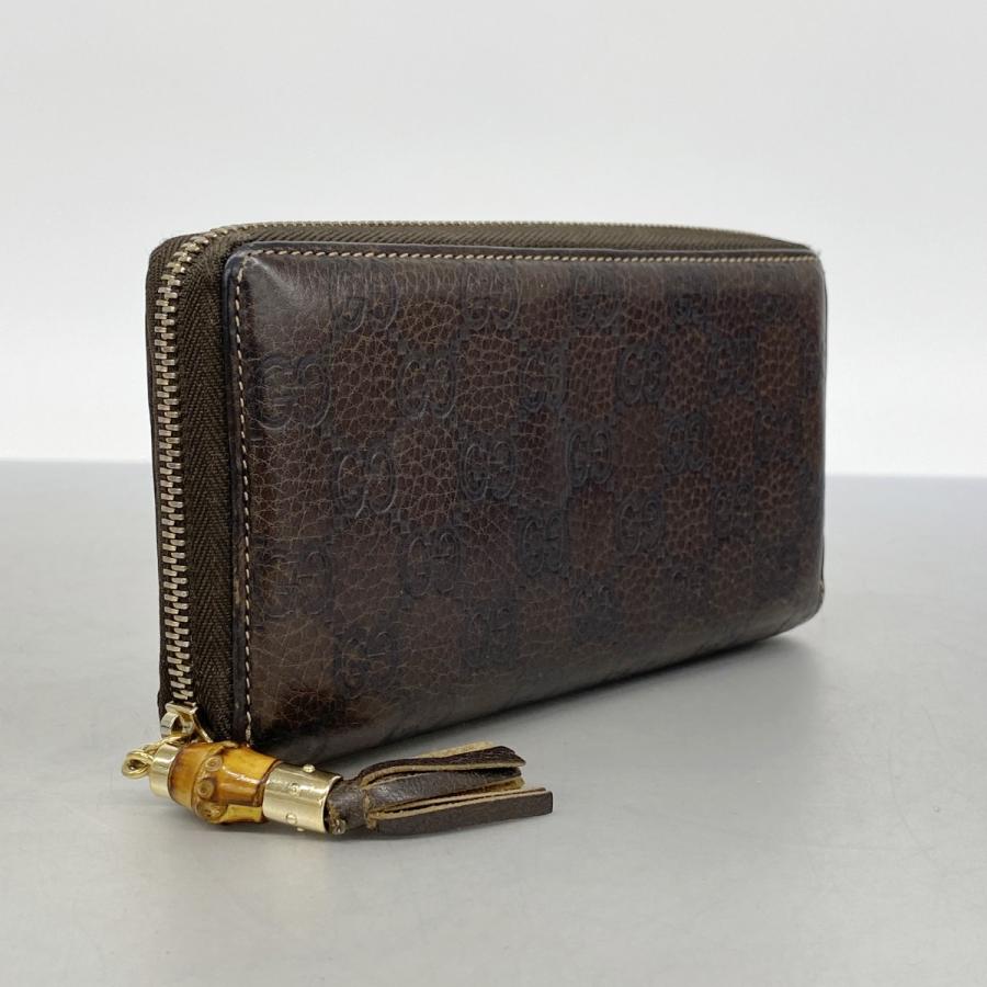 GUCCI（グッチ） 【6cb1970】グッチ 長財布 バンブー グッチシマ 