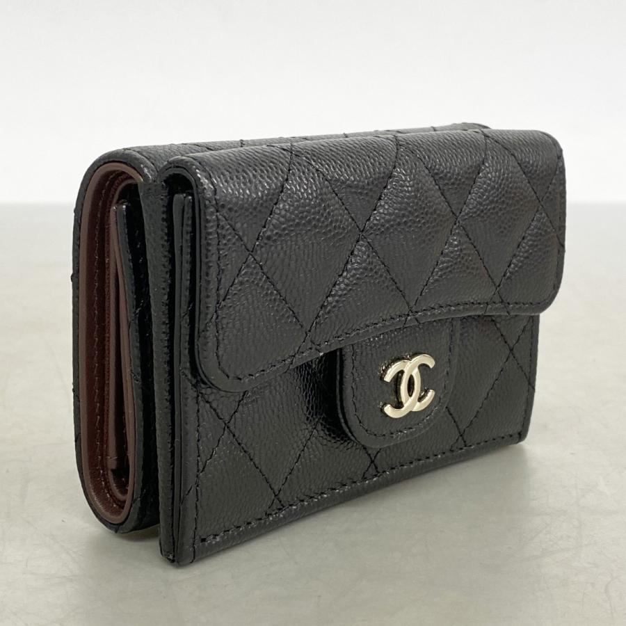 CHANEL（シャネル） 【6cb2641-k】シャネル 三つ折り財布 マトラッセ 