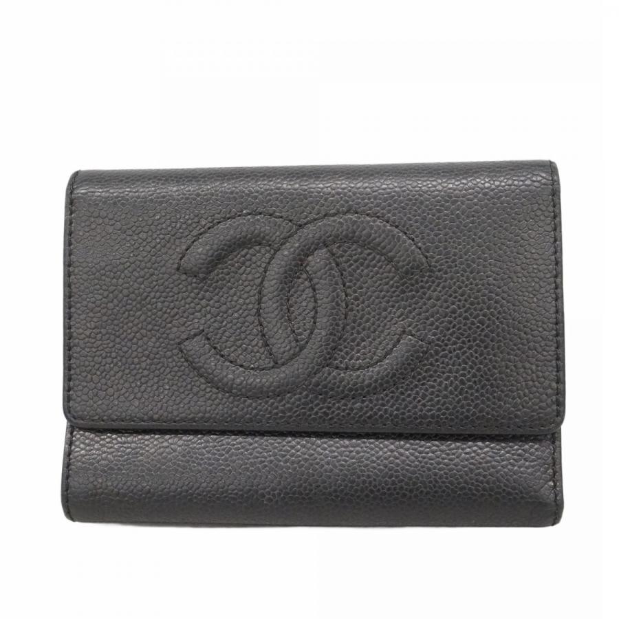 CHANEL（シャネル） ☆SALE【6cc3935】シャネル 三つ折り財布 キャビア