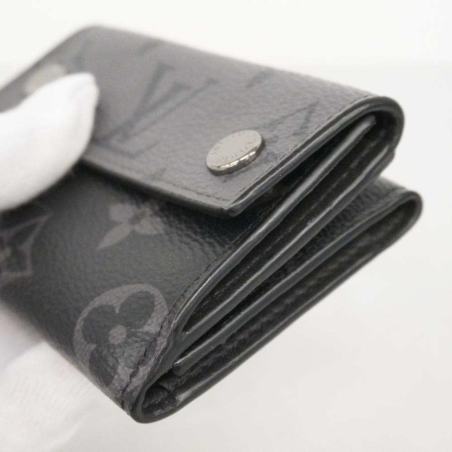 6cd4430】ルイヴィトン 三つ折り財布 モノグラム・エクリプス リバース 