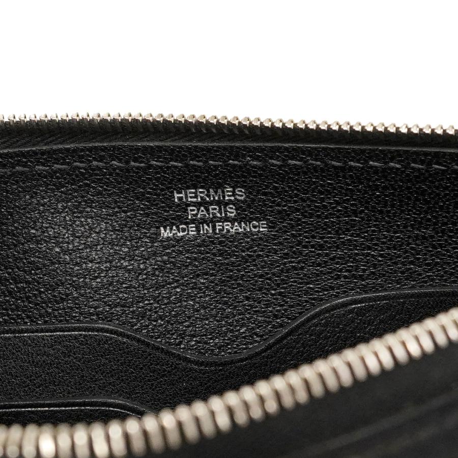 ★SALE【6da0015】エルメス ショルダーバッグ ジップアンゴートゥーゴー エバーグレイン ブラック シルバー金具 K刻印【中古】レディース_4
