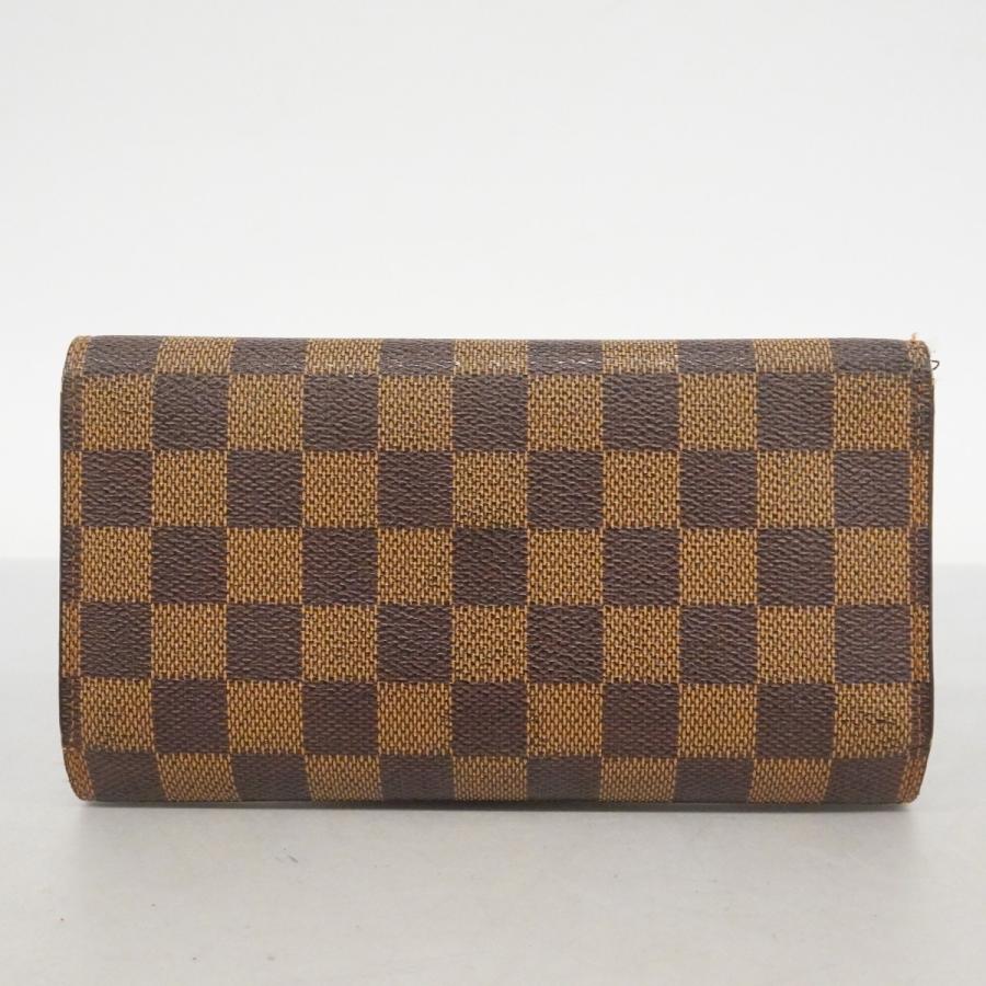 【新型】ルイヴィトン ダミエ ポルトフォイユ トレゾール 二つ折り財布 ブラウン LOUIS VUITTON（ルイ・ヴィトン） 【6da0573】ルイヴィトン 三つ折り長