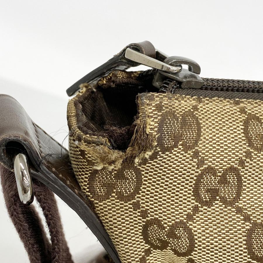 ★SALE【6da0623】グッチ ショルダーバッグ GGキャンバス 145857 キャンバス ブラウン シルバー金具【中古】レディース GUCCI（グッチ） 【6da0623】グッチ ショルダーバッグ GGキャンバス