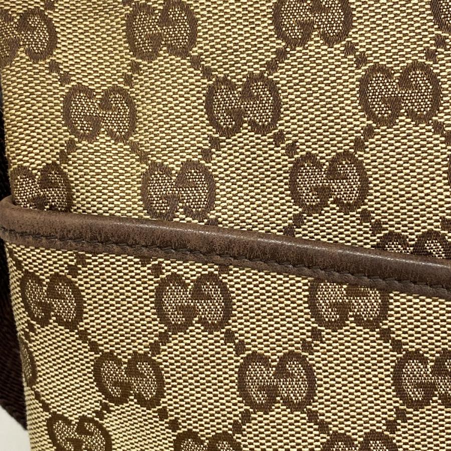 ★SALE【6da0623】グッチ ショルダーバッグ GGキャンバス 145857 キャンバス ブラウン シルバー金具【中古】レディース GUCCI（グッチ） 【6da0623】グッチ ショルダーバッグ GGキャンバス