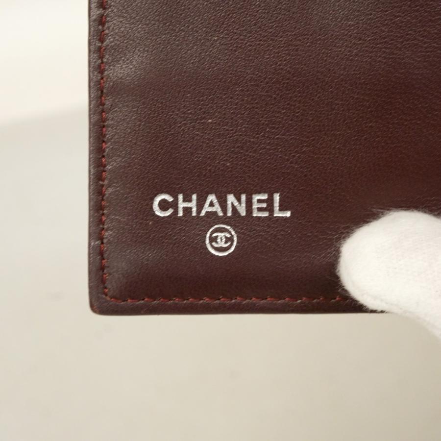 ★最終価格【6db0804-k】シャネル 長財布 マトラッセ ラムスキン ブラック シルバー金具【中古】レディース CHANEL（シャネル） 【6db0804-k】シャネル 長財布 マトラッセ
