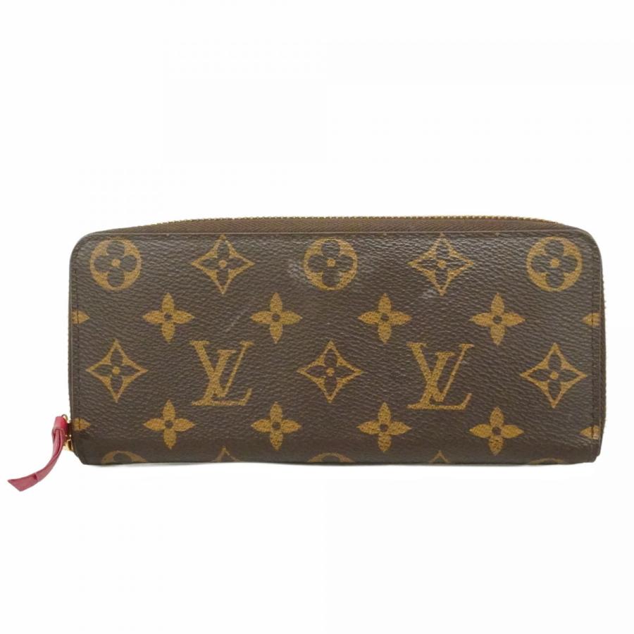 ★SALE【6db1250】ルイヴィトン 長財布 モノグラム ポルトフォイユクレマンス M42119 ホットピンク【中古】レディース LOUIS VUITTON（ルイ・ヴィトン） ☆最終価格☆SALE 【6db1250】ルイ