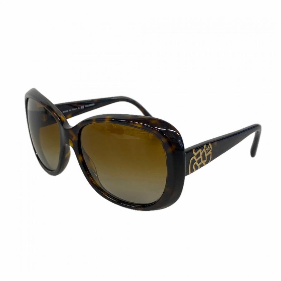 ★SALE【6db1417】シャネル サングラス 5248 プラスチック ダークブラウン シャンパンゴールド金具【中古】レディース CHANEL（シャネル） ☆最終価格☆SALE【6db1417】シャネル サングラス