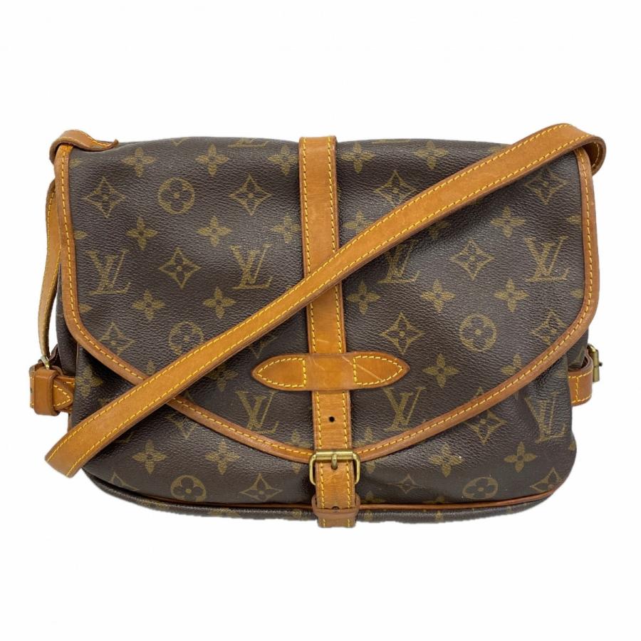 【6db1584】ルイヴィトン ショルダーバッグ モノグラム ソミュール30 M42256 ブラウン【中古】レディース LOUIS VUITTON（ルイ・ヴィトン） ☆最終価格【6db1584】ルイヴィトン