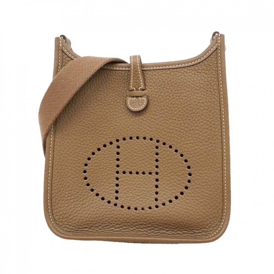 ★SALE【6db1726】エルメス ショルダーバッグ エヴリンTPM トリヨンクレマンス エトゥープ シルバー金具 U刻印【中古】レディース HERMES（エルメス） ☆SALE 【6db1726】エルメス ショルダーバッグ