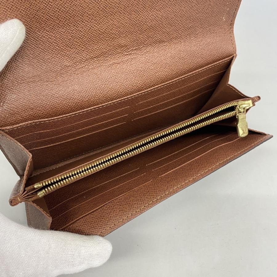 【6db1963】ルイヴィトン 長財布 モノグラム ポルトフォイユサラ M60531 ブラウン【中古】レディース LOUIS VUITTON（ルイ・ヴィトン） 【6db1963】ルイヴィトン 長財布