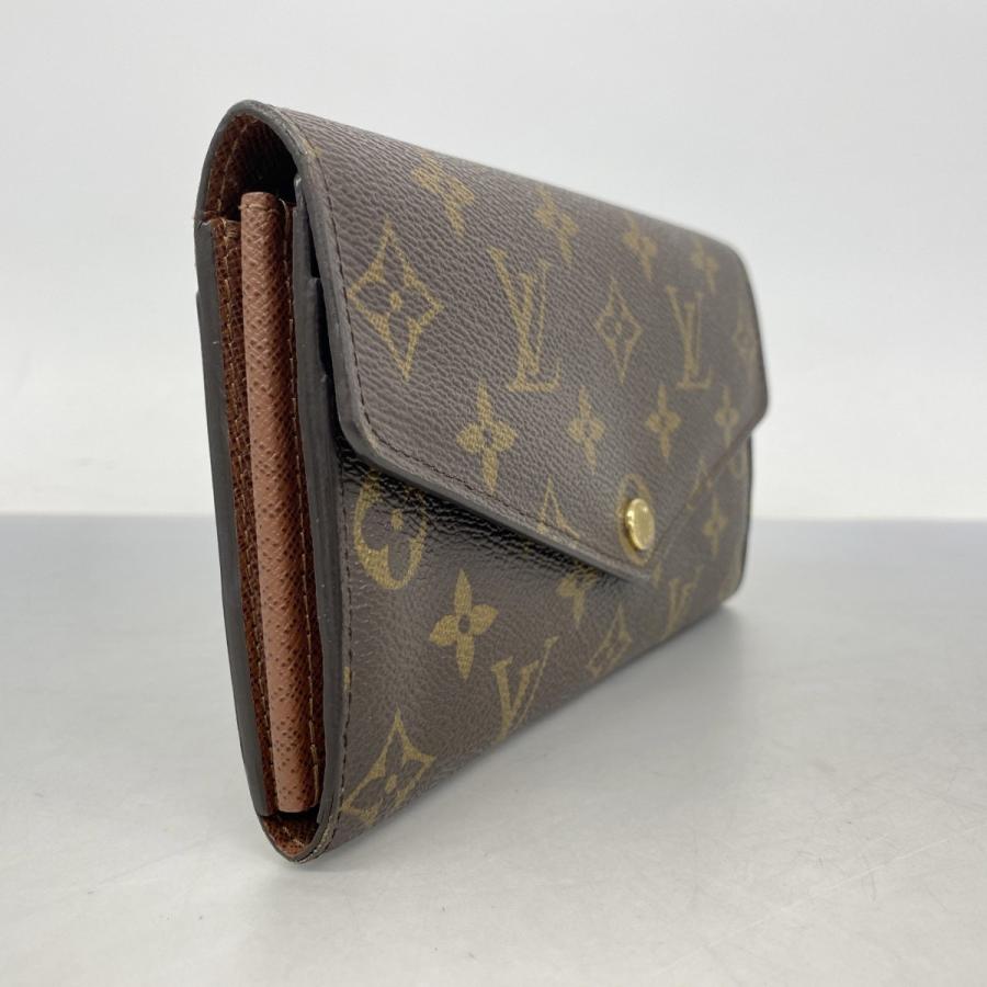 【6db1963】ルイヴィトン 長財布 モノグラム ポルトフォイユサラ M60531 ブラウン【中古】レディース LOUIS VUITTON（ルイ・ヴィトン） 【6db1963】ルイヴィトン 長財布