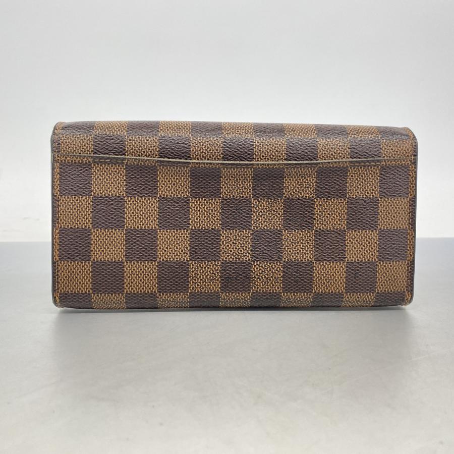 【6db1964】ルイヴィトン 長財布 ダミエ ポルトフォイユサラ N63209 エベヌ【中古】レディース LOUIS VUITTON（ルイ・ヴィトン） 【6db1964】ルイヴィトン 長財布