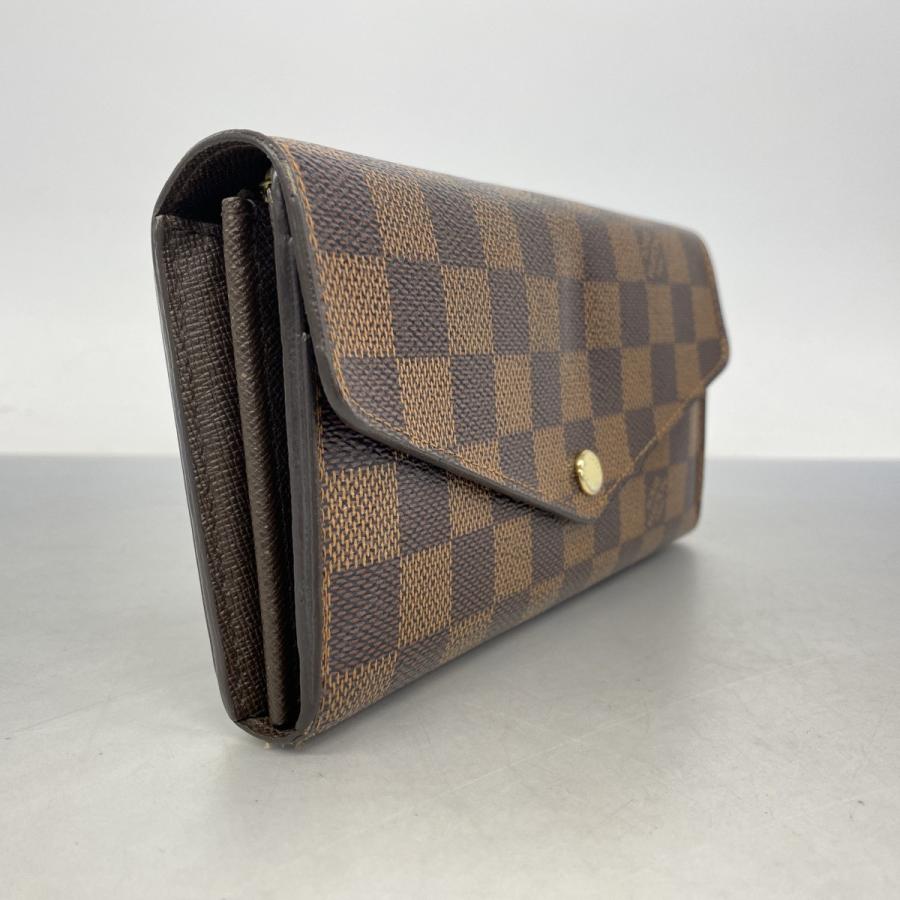 【6db1964】ルイヴィトン 長財布 ダミエ ポルトフォイユサラ N63209 エベヌ【中古】レディース LOUIS VUITTON（ルイ・ヴィトン） 【6db1964】ルイヴィトン 長財布