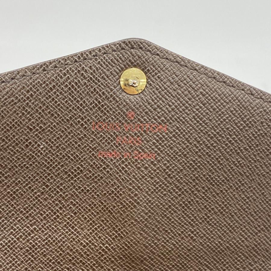 【6db1964】ルイヴィトン 長財布 ダミエ ポルトフォイユサラ N63209 エベヌ【中古】レディース LOUIS VUITTON（ルイ・ヴィトン） 【6db1964】ルイヴィトン 長財布