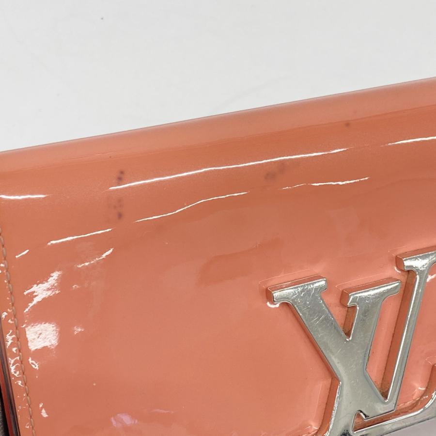 【6db2034】ルイヴィトン 長財布 ヴェルニミロワール ポルトフォイユルイーズ M61581 ポピーペタル【中古】レディース LOUIS VUITTON（ルイ・ヴィトン） 【6db2034】ルイヴィトン 長財布