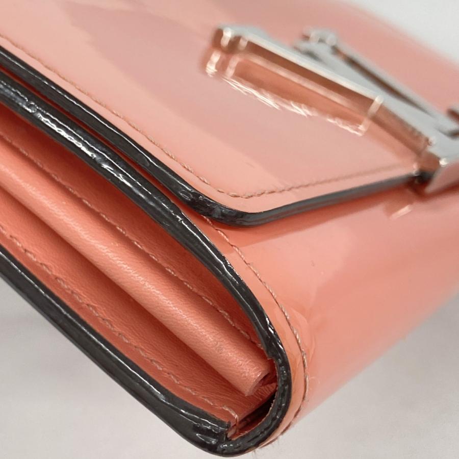 【6db2034】ルイヴィトン 長財布 ヴェルニミロワール ポルトフォイユルイーズ M61581 ポピーペタル【中古】レディース LOUIS VUITTON（ルイ・ヴィトン） 【6db2034】ルイヴィトン 長財布