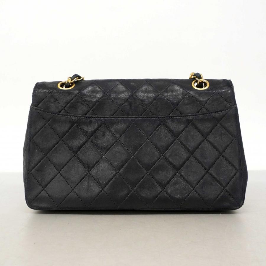 シャネル CHANEL ショルダーバッグ チェーンショルダーバッグ マトラッセ ダブルフラップ ラムスキン ブラック ゴールド レディース 送料無料【中古】 99274a シャネル マトラッセ ダブルフェイス チェーンショルダー ブラック
