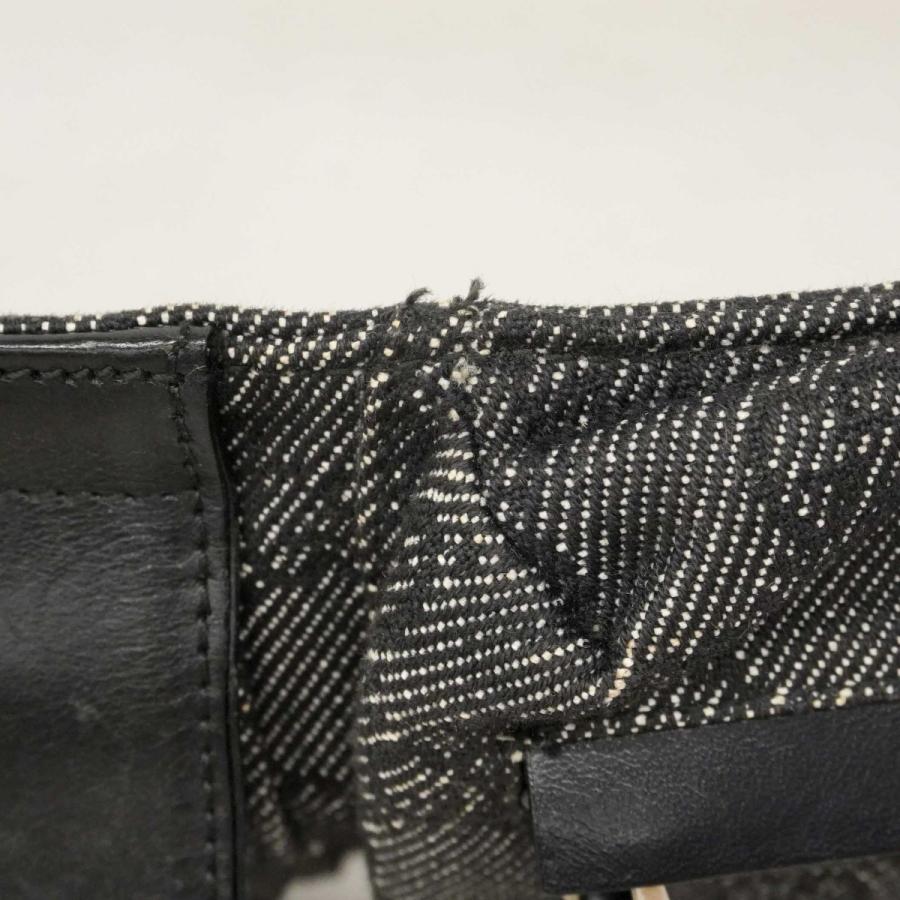 【6db2138-k】グッチ ウエストバッグ 28566 デニム ブラック シルバー金具【中古】レディース_5