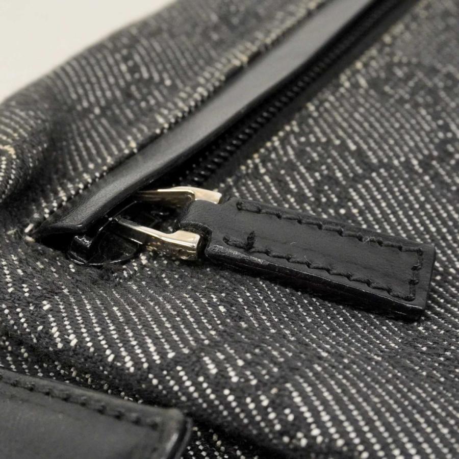 【6db2138-k】グッチ ウエストバッグ 28566 デニム ブラック シルバー金具【中古】レディース_7