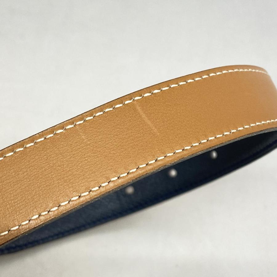 【6db2163】エルメス ベルト コンスタンスベルト ボックスカーフ クシュベル ゴールド ネイビー ゴールド金具 〇X刻印【中古】レディース HERMES（エルメス） 【6db2163】エルメス ベルト コンスタンスベルト