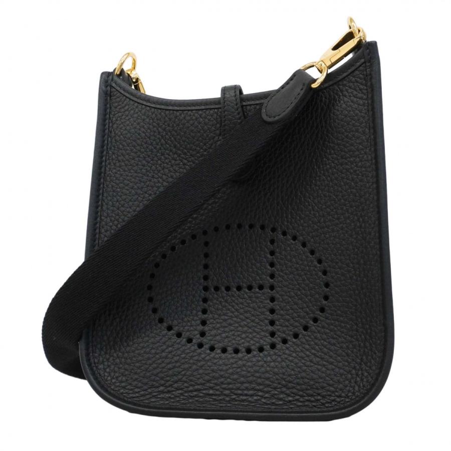 ★SALE【6db2182】エルメス ショルダーバッグ エヴリンTPM トリヨンクレマンス ブラック ゴールド金具 W刻印【中古】レディース HERMES（エルメス） ☆最終価格☆SALE 【6db2182】エルメス ショルダー