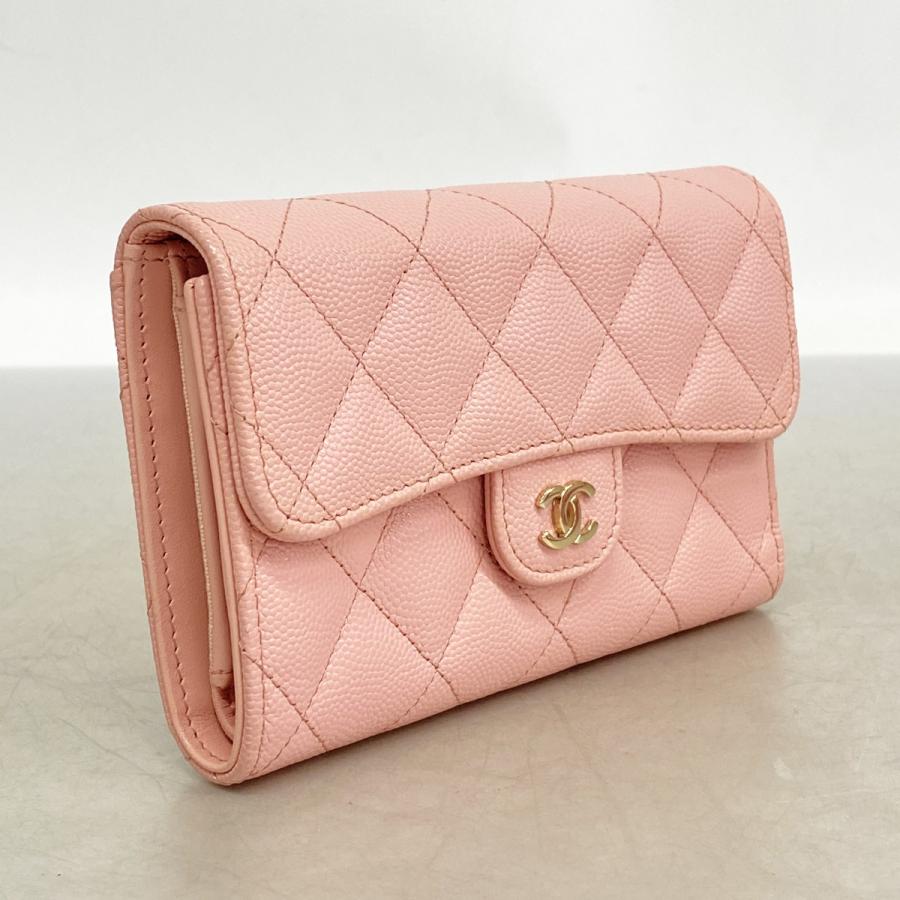 CHANEL（シャネル） 【6db2215】シャネル 三つ折り長財布 マトラッセ 