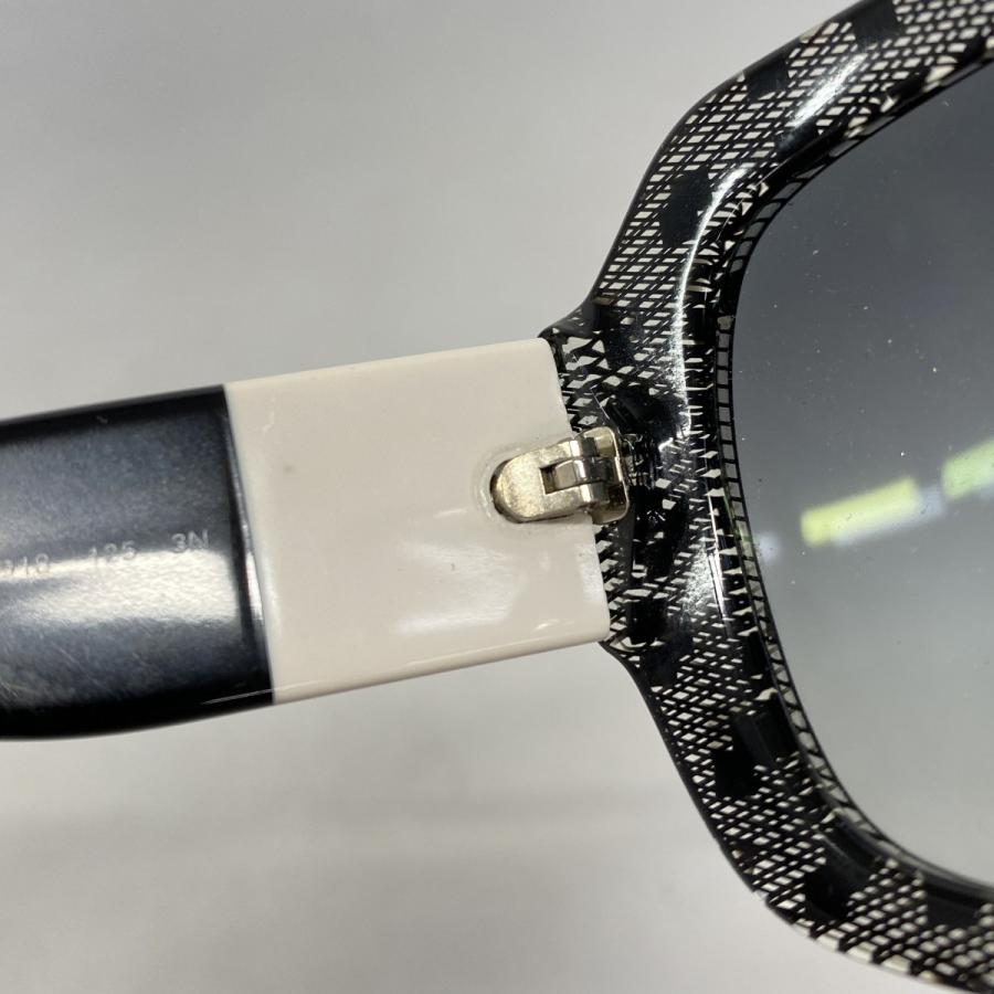 【6dc2401】シャネル サングラス 5146-A プラスチック ブラック ホワイト シルバー金具【中古】レディース CHANEL（シャネル） 【6dc2401】シャネル サングラス 5146-A