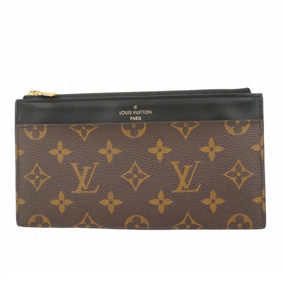 【6dc2447-k】ルイヴィトン 長財布 モノグラム スリムパース M80348 ブラウン ブラック【中古】レディース LOUIS VUITTON（ルイ・ヴィトン） ☆最終価格【6dc2447-k】ルイ