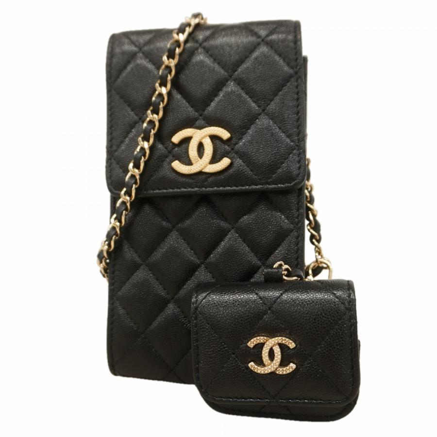【6dc2538】シャネル ショルダーバッグ マトラッセ チェーンショルダー キャビアスキン ブラック ゴールド金具【中古】レディース CHANEL（シャネル） ☆最終価格☆SALE【6dc2538】シャネル ショルダー