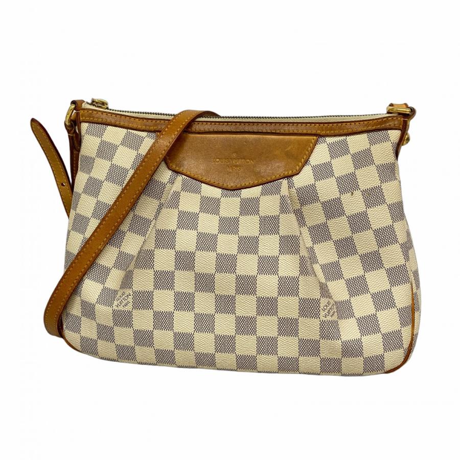 【6dc2645】ルイヴィトン ショルダーバッグ ダミエ・アズール シラクーサPM N41113 ホワイト【中古】レディース LOUIS VUITTON（ルイ・ヴィトン） ☆最終価格【6dc2645】ルイヴィトン
