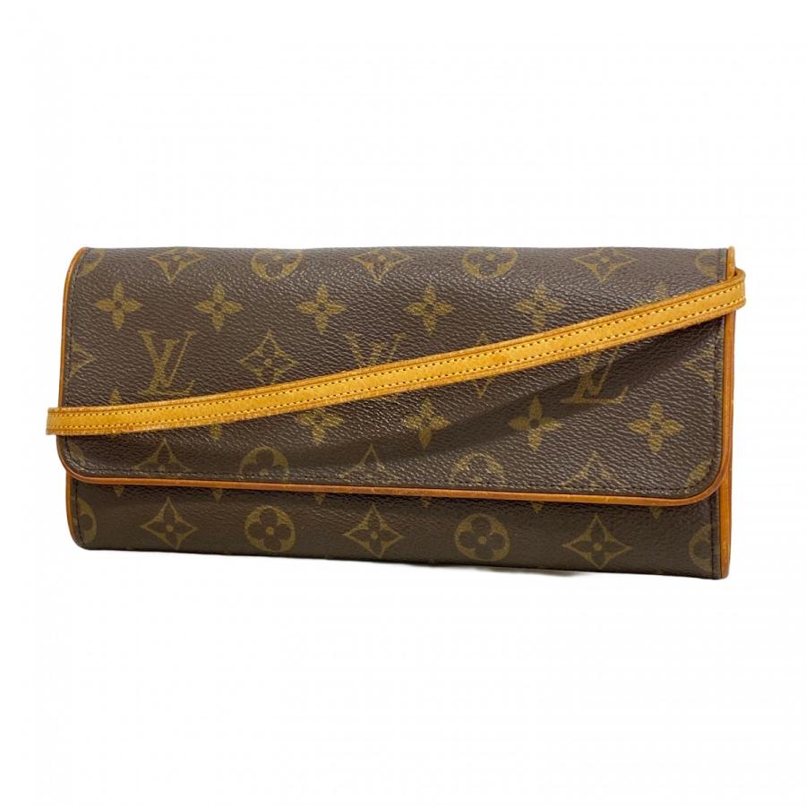 【6dc2653】ルイヴィトン ショルダーバッグ モノグラム ポシェットツインGM M51852 ブラウン【中古】レディース LOUIS VUITTON（ルイ・ヴィトン） 【6dc2653】ルイヴィトン ショルダー