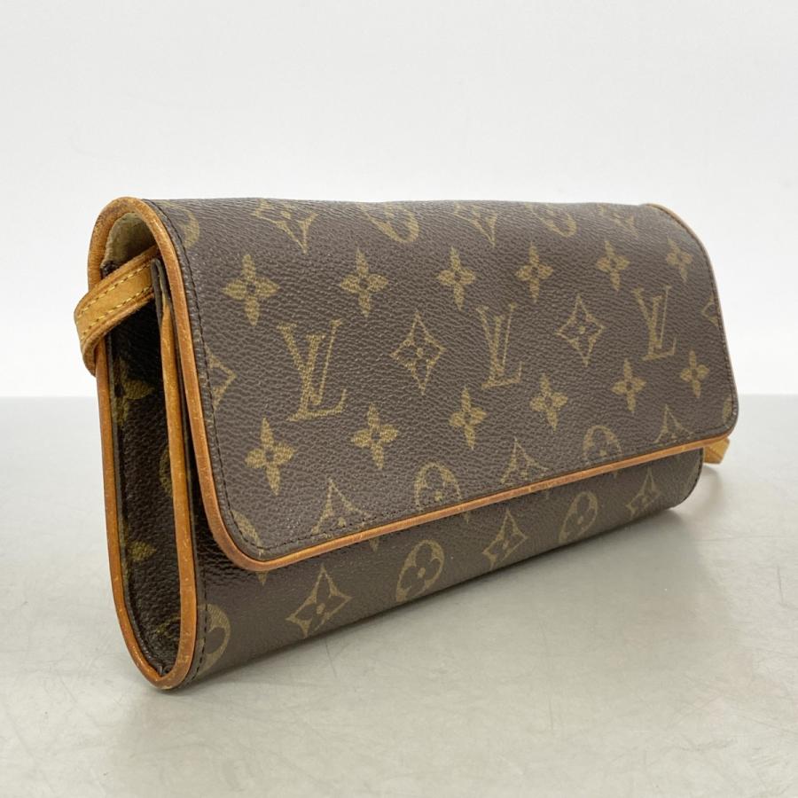 【6dc2653】ルイヴィトン ショルダーバッグ モノグラム ポシェットツインGM M51852 ブラウン【中古】レディース LOUIS VUITTON（ルイ・ヴィトン） 【6dc2653】ルイヴィトン ショルダー