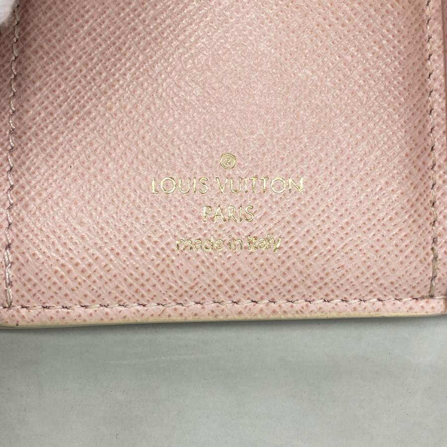 【美品】 ルイヴィトン 財布 ダミエ アズール ヴィクトリーヌ ローズバレリーヌ LOUIS VUITTON（ルイ・ヴィトン） 【6dc2798-h】ルイヴィトン 三つ折り