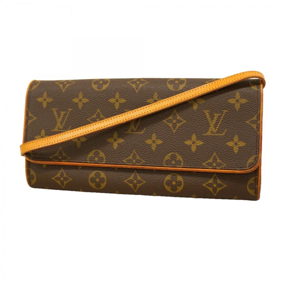 【6dc2820】ルイヴィトン ショルダーバッグ モノグラム ポシェットツインGM M51852 ブラウン【中古】レディース LOUIS VUITTON（ルイ・ヴィトン） ☆SALE【6dc2820】ルイヴィトン