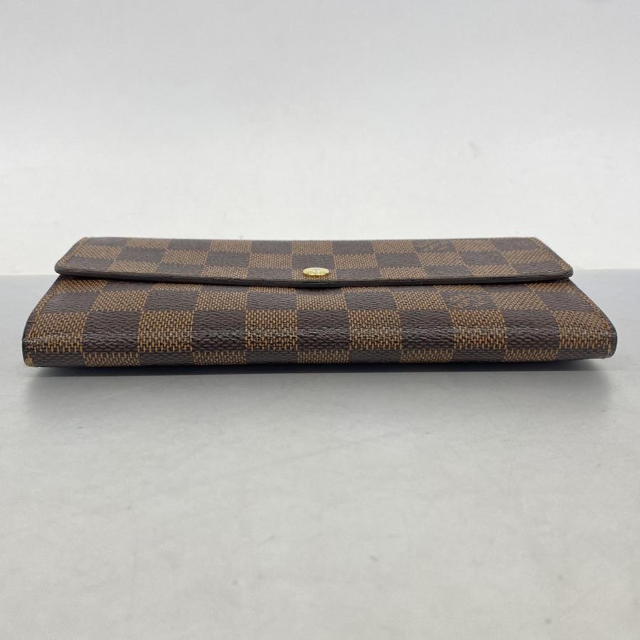 【6dc2882】ルイヴィトン 長財布 ダミエ ポルトフォイユサラ N61734 エベヌ【中古】レディース LOUIS VUITTON（ルイ・ヴィトン） 【6dc2882】ルイヴィトン 長財布