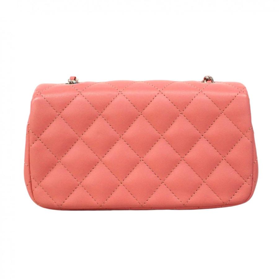 ★SALE【6dc3006】シャネル ショルダーバッグ ミニマトラッセ チェーンショルダー ラムスキン ピンク シルバー金具【中古】レディース_10