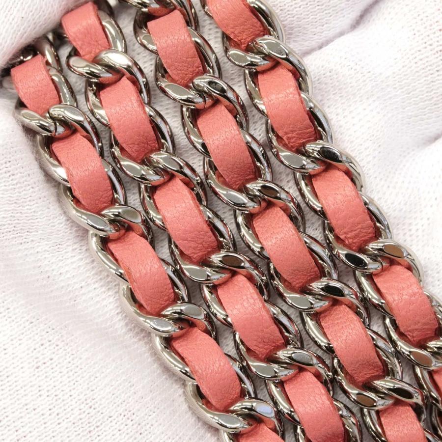 ★SALE【6dc3006】シャネル ショルダーバッグ ミニマトラッセ チェーンショルダー ラムスキン ピンク シルバー金具【中古】レディース_8